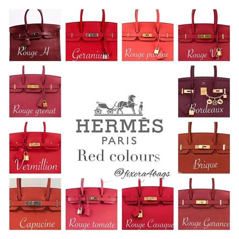 Hermes purse colors